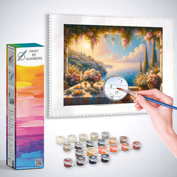 Paint by Numbers - Terrace view, coast