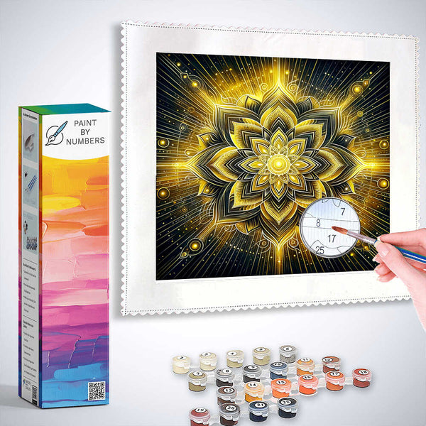 Paint by Numbers - Golden Mandala