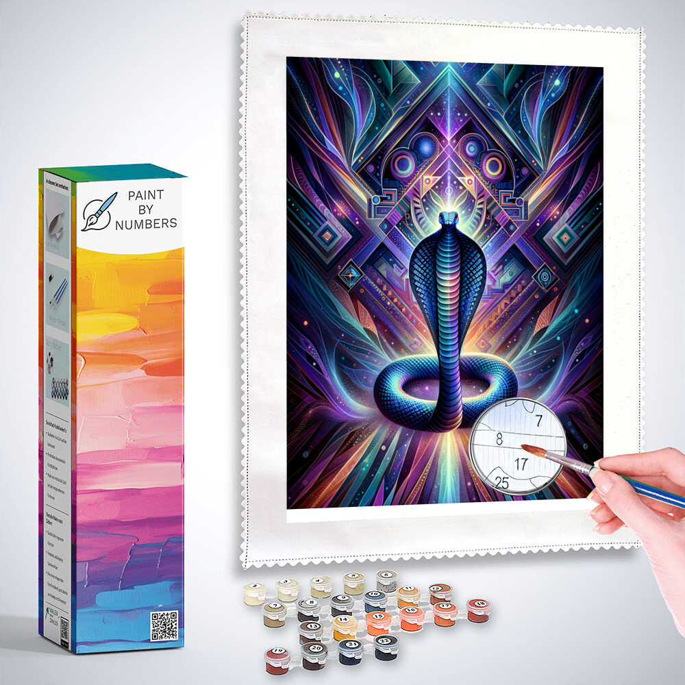 Paint by Numbers - Abstract Cobra