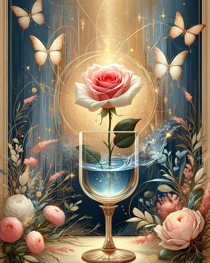 Paint by Numbers - Rose in a Glass