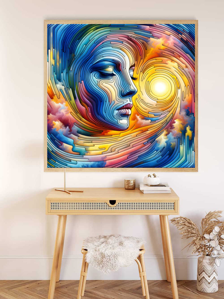 Paint by Numbers - Colorful woman Futuristic