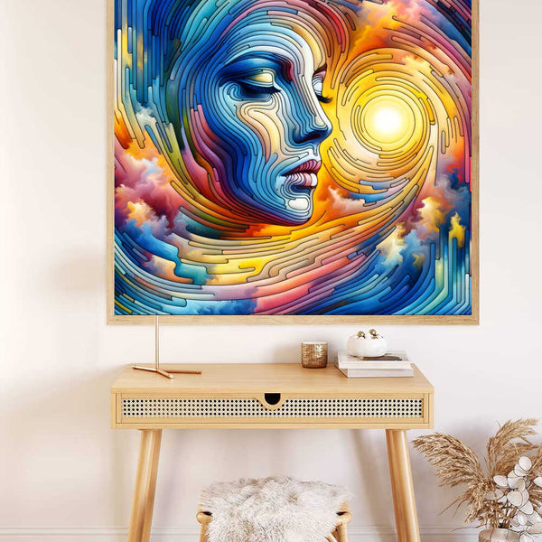 Paint by Numbers - Colorful woman Futuristic