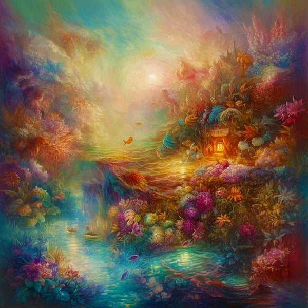 Malen nach Zahlen - Hain der Träume - hochwertige Leinwand - 170523, bekannte künstler, Josephine Wall, Neu eingetroffen, Quadratisch