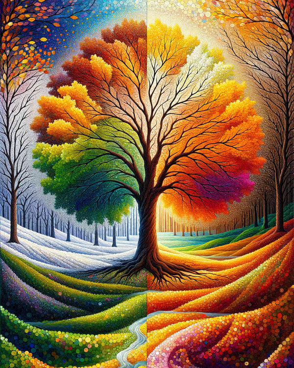Paint by Numbers - Tree of the Seasons