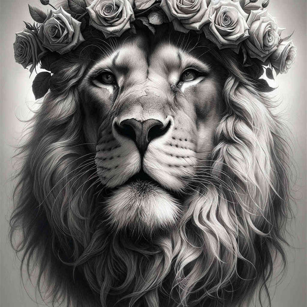 Paint by Numbers - Lion in the jungle