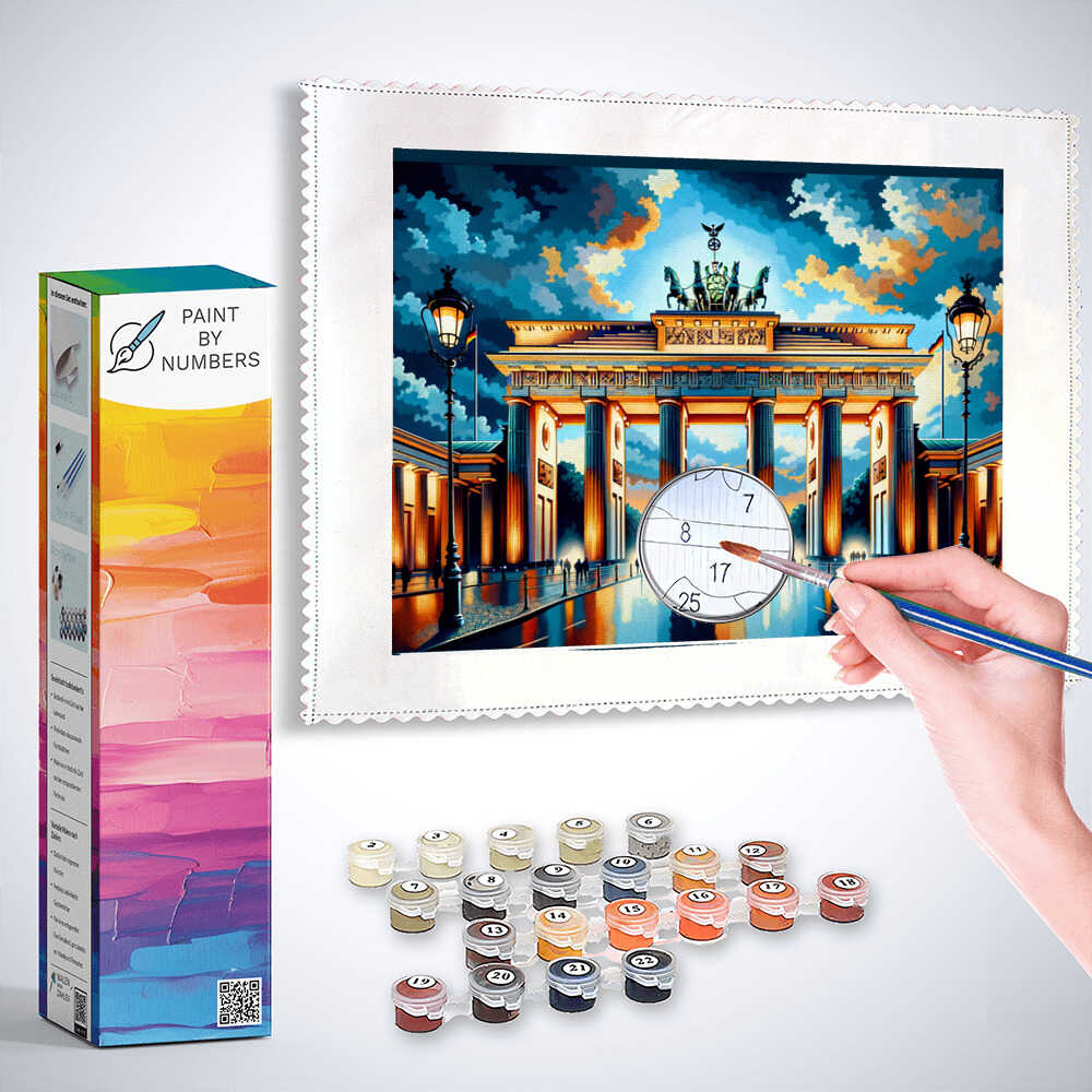 Paint by Numbers - Berlin Brandenburg Gate