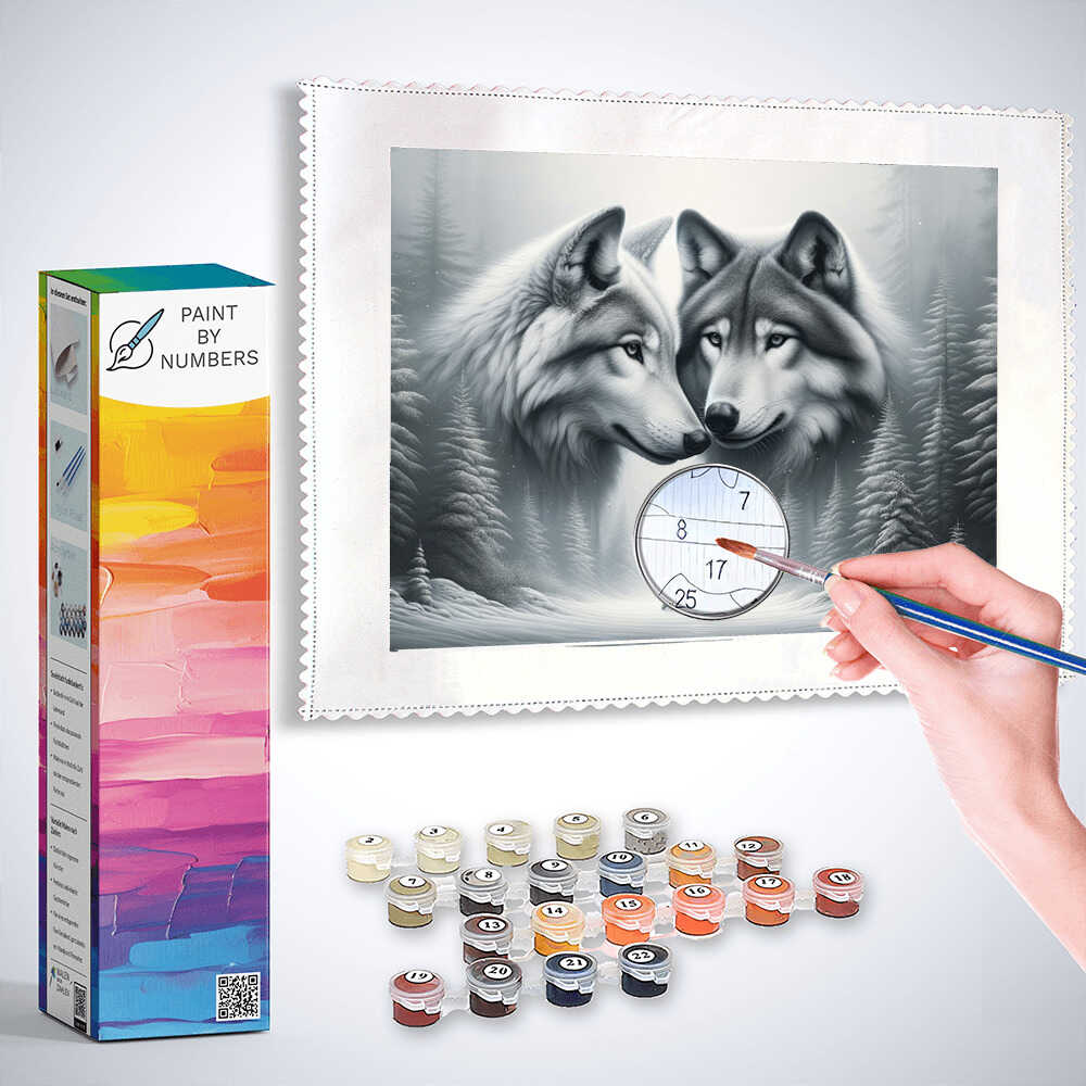 Paint by Numbers - Wolfe sniffing