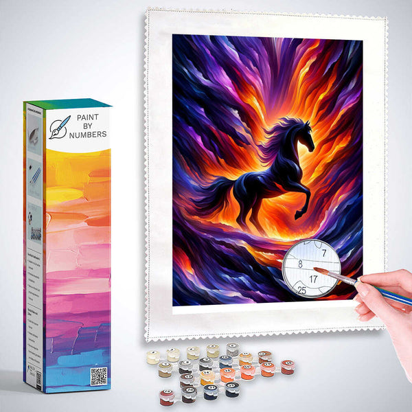 Paint by Numbers - Black Horse