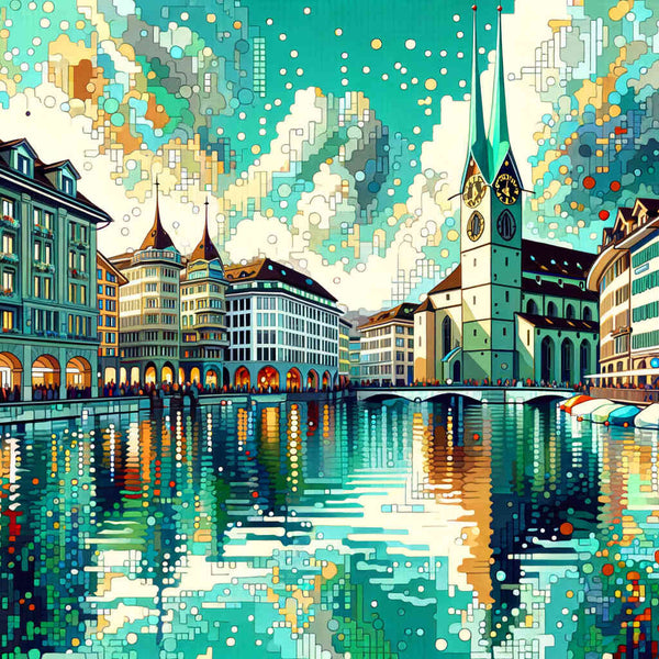 Paint by Numbers - City life, Zurich