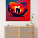 AB Diamond Painting - Rote Liebe - gedruckt in Ultra-HD - AB Diamond, Herz, Liebe, Neu eingetroffen, Quadratisch