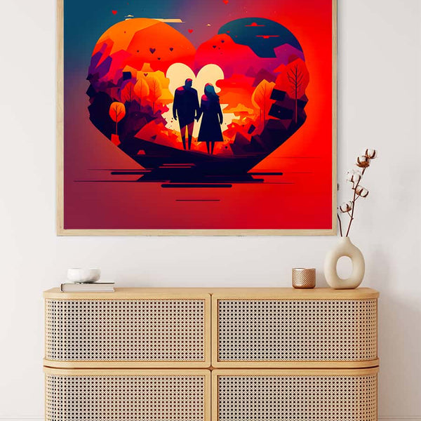 AB Diamond Painting - Rote Liebe - gedruckt in Ultra-HD - AB Diamond, Herz, Liebe, Neu eingetroffen, Quadratisch