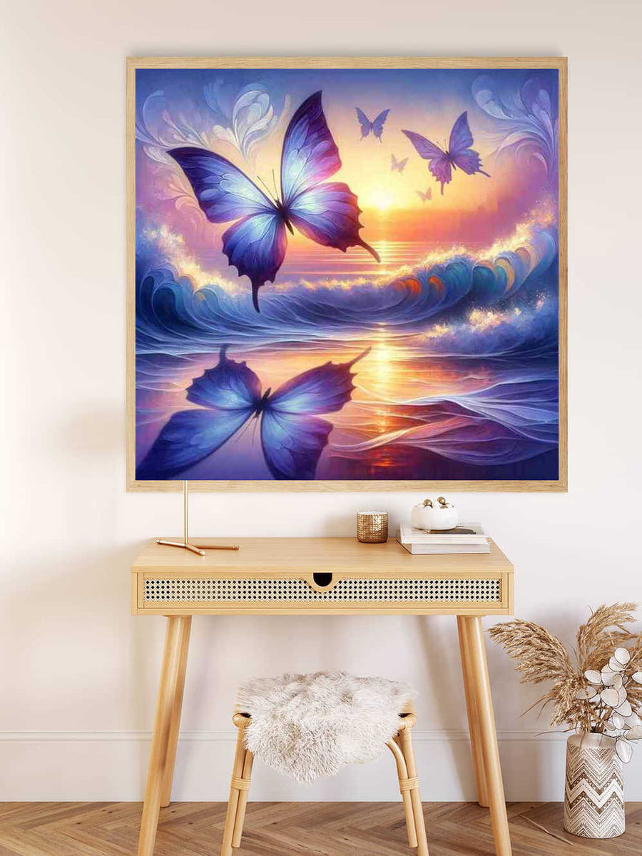 Paint by Numbers - Butterflies by the sea