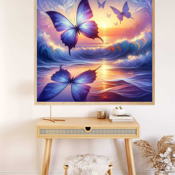 Paint by Numbers - Butterflies by the sea