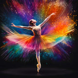 AB Diamond Painting - Frau tanzend bei Nacht Part 2 - gedruckt in Ultra-HD - AB Diamond, Ballerina, Menschen, Neu eingetroffen, Quadratisch