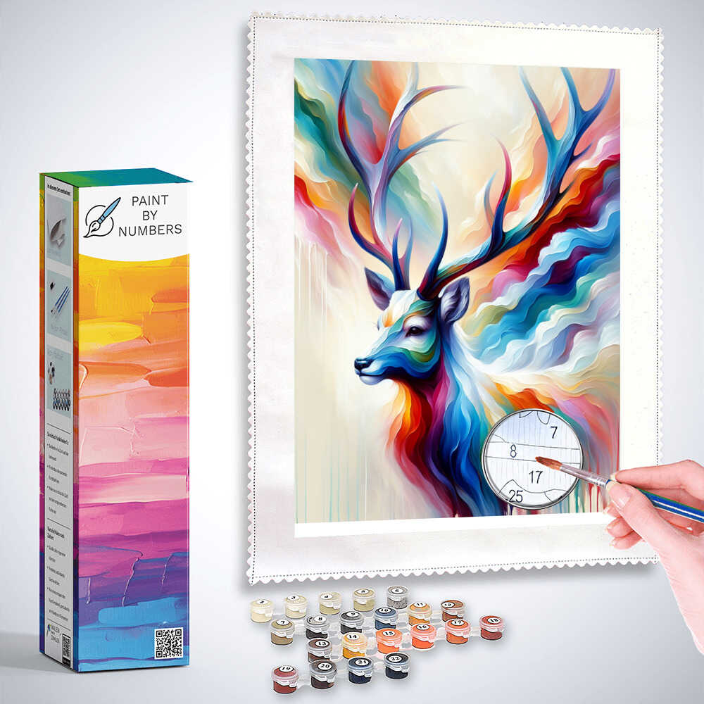 Deer in color - Paint by Numbers