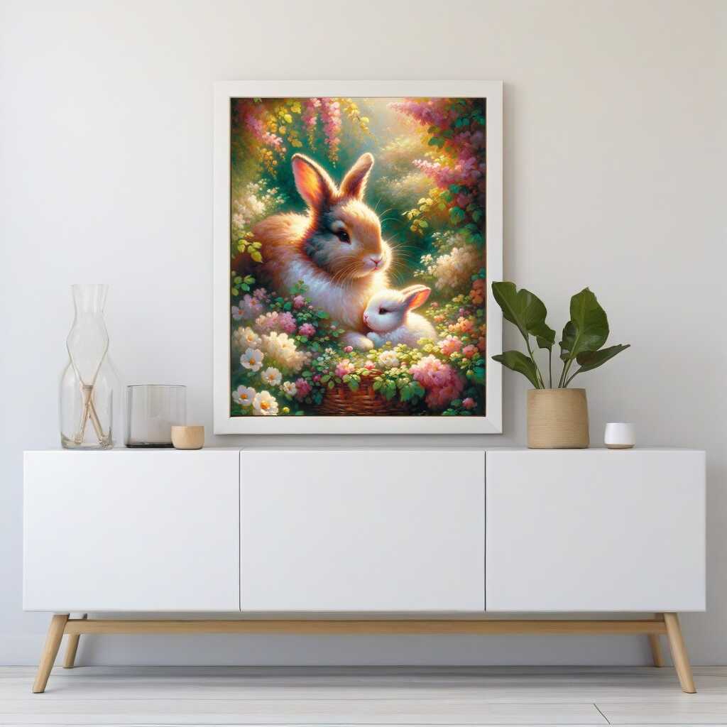 Paint by Numbers - Bunny Mother and Child