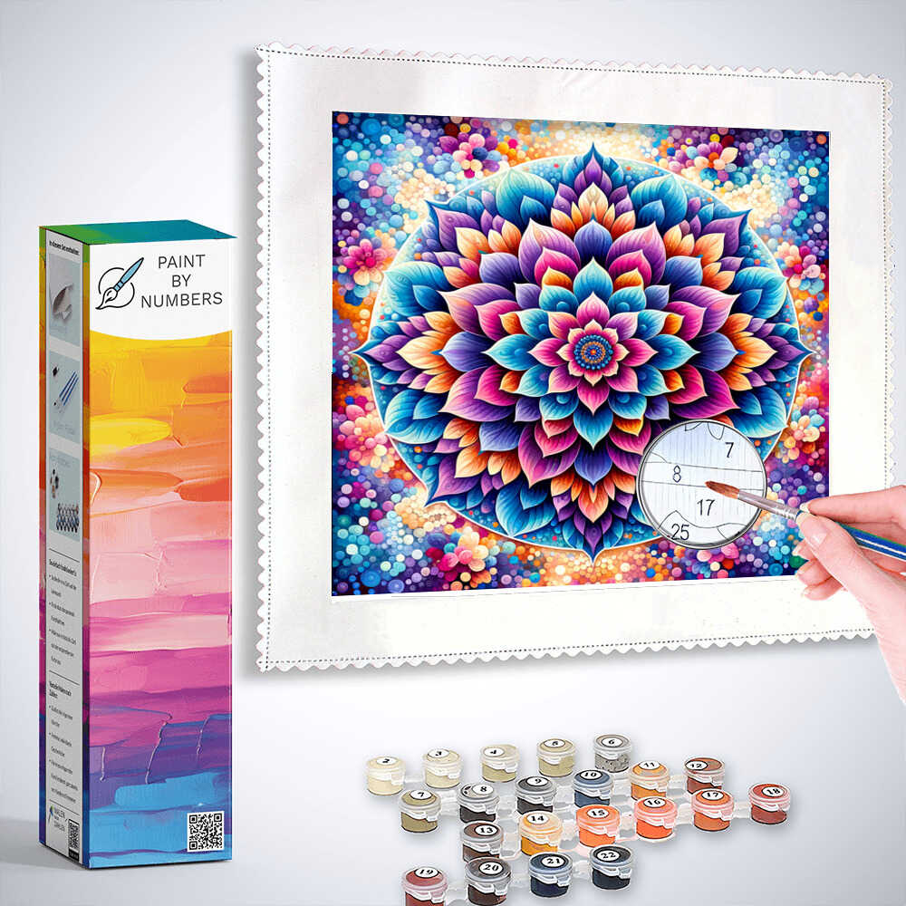 Paint by Numbers - Flower Mandala