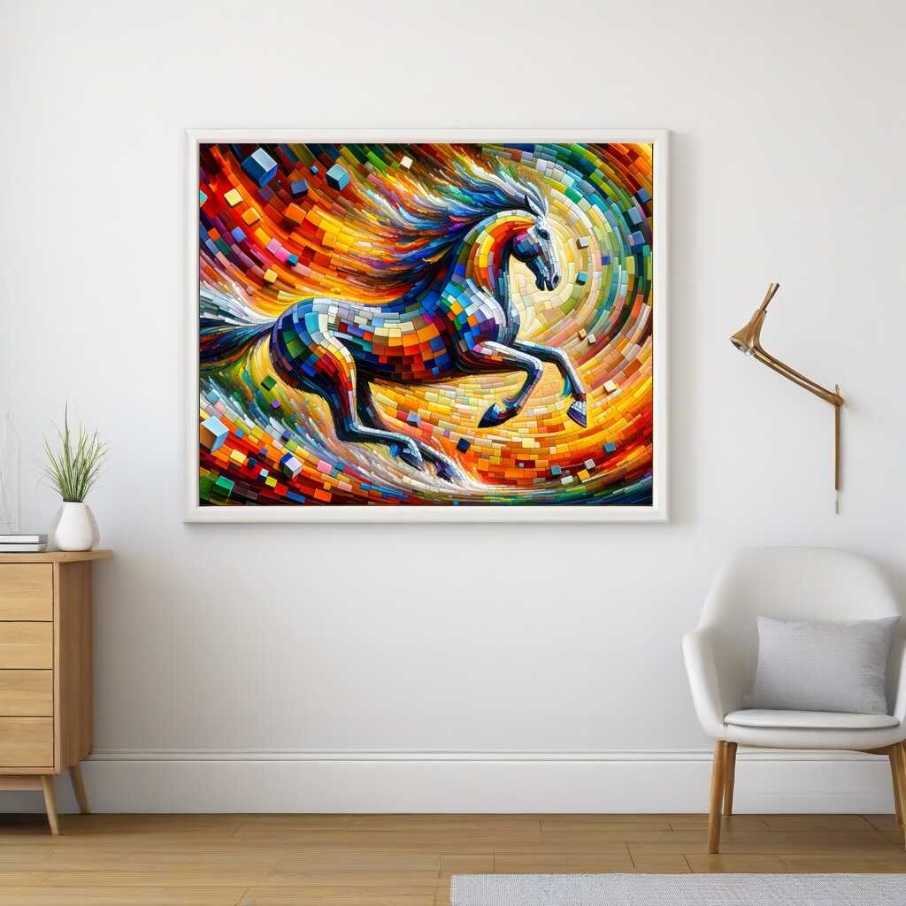 Horse, Abstract - Paint by Numbers