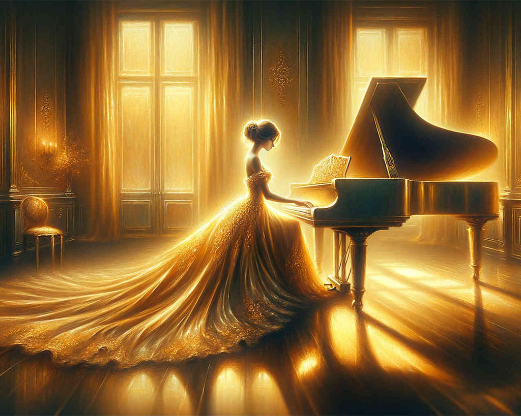 Woman at the piano - Paint by Numbers