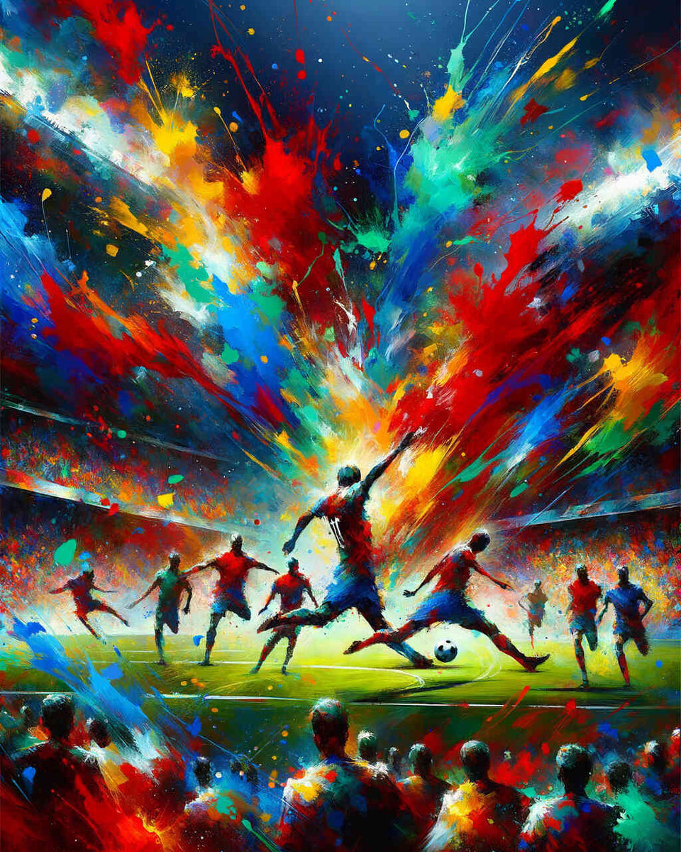 Paint by Numbers - Football, splash