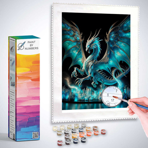 Paint by Numbers - Blue Turkish Dragon