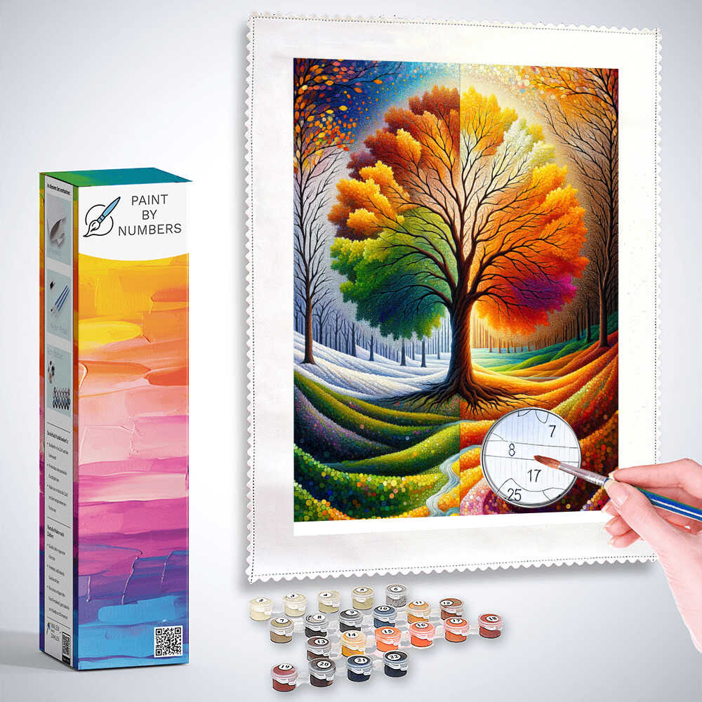 Paint by Numbers - Tree of the Seasons
