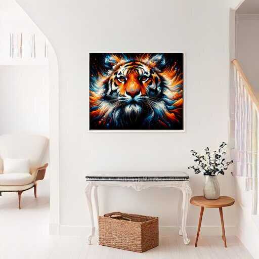 Tiger, Zoom - Paint by Numbers