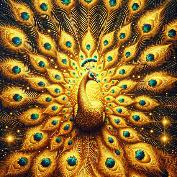 Paint by Numbers - Golden Peacock