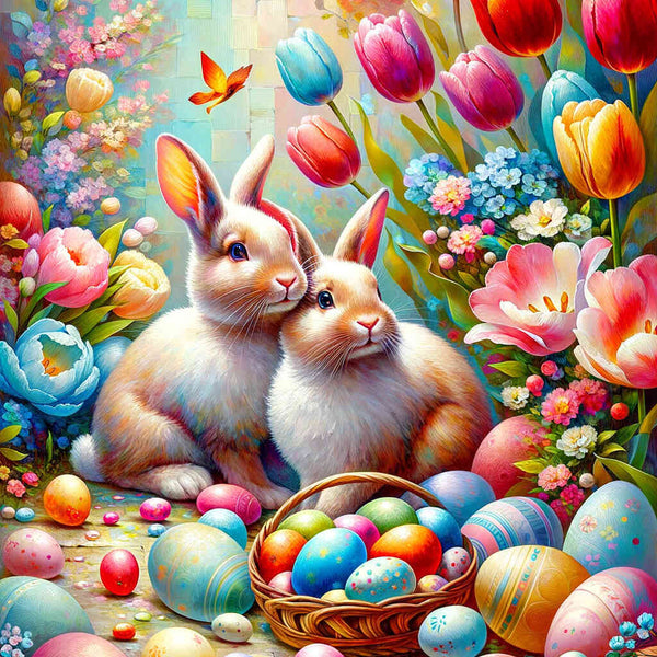 Paint by Numbers - Easter Hash with Easter Eggs