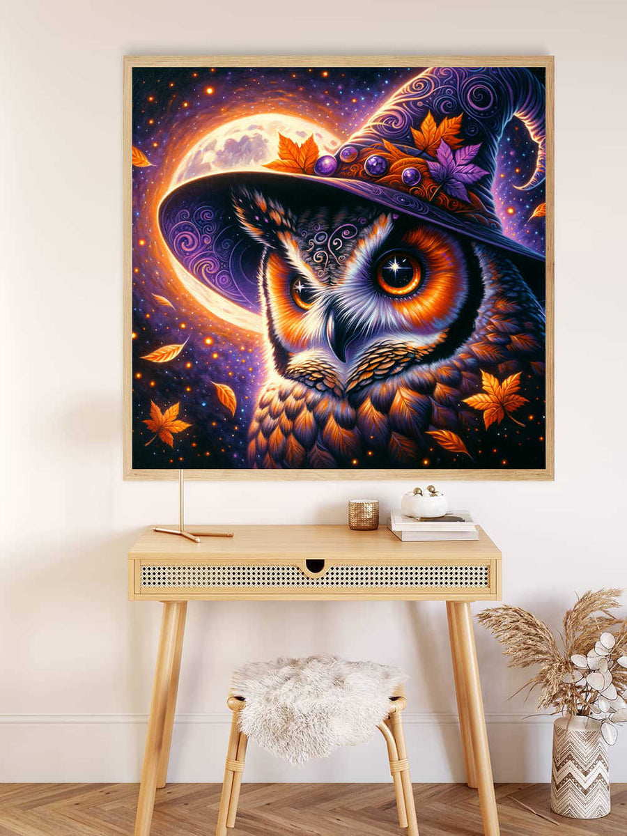 Paint by Numbers - Halloween Owl Witch