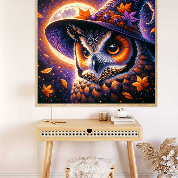 Paint by Numbers - Halloween Owl Witch