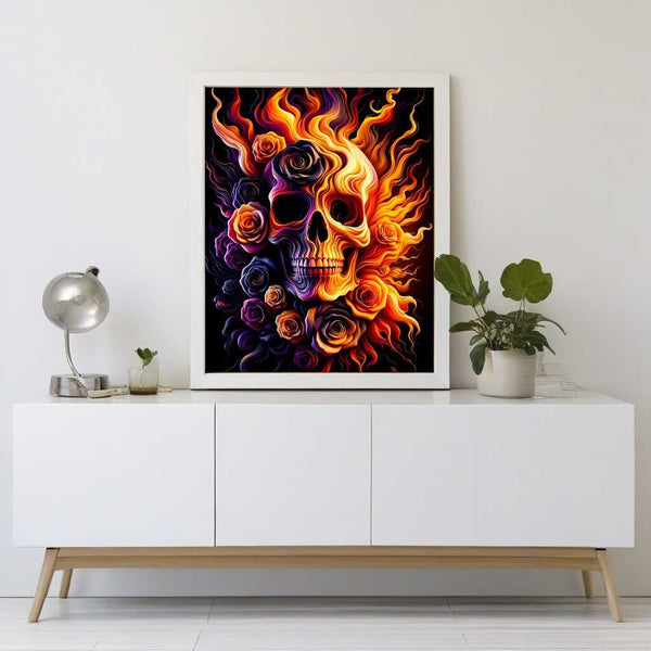 Paint by Numbers - Skull Abstract