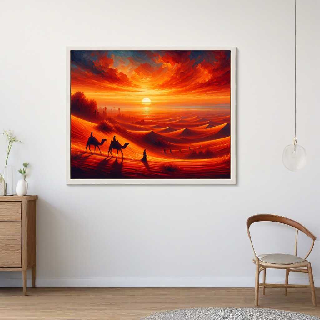 Desert, sunset - Paint by Numbers