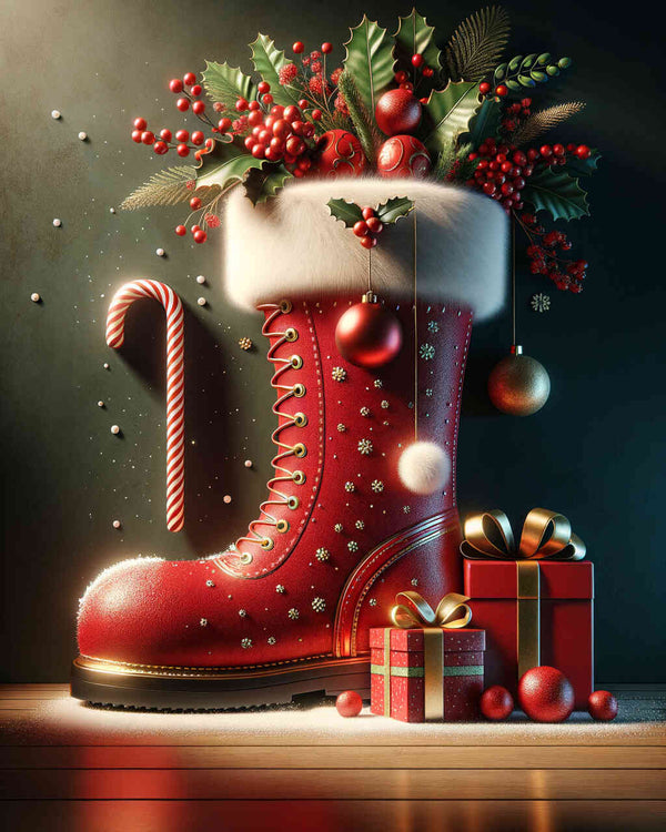 Paint by Numbers - Santa Claus boots