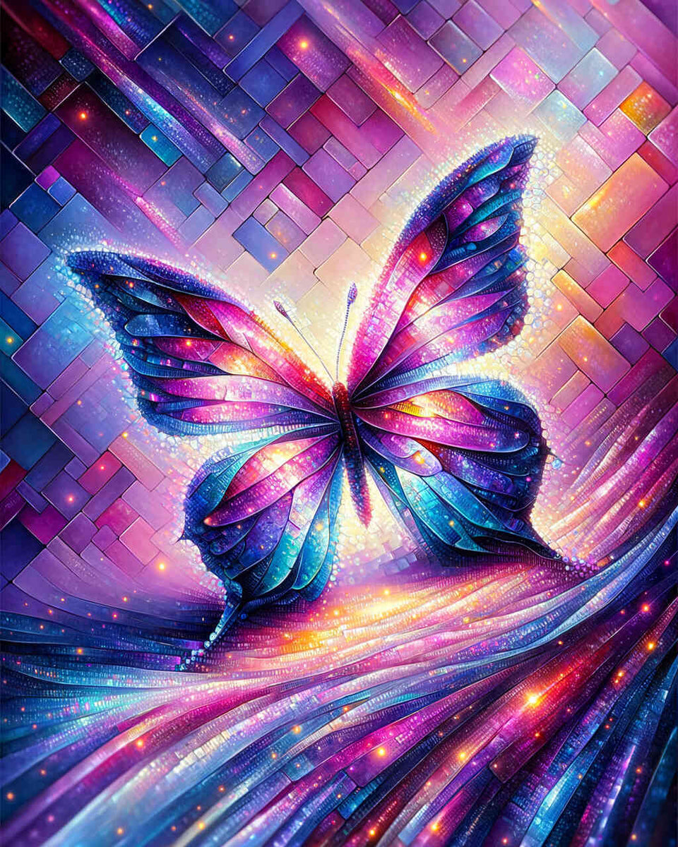 Paint by Numbers - Butterfly, color mix