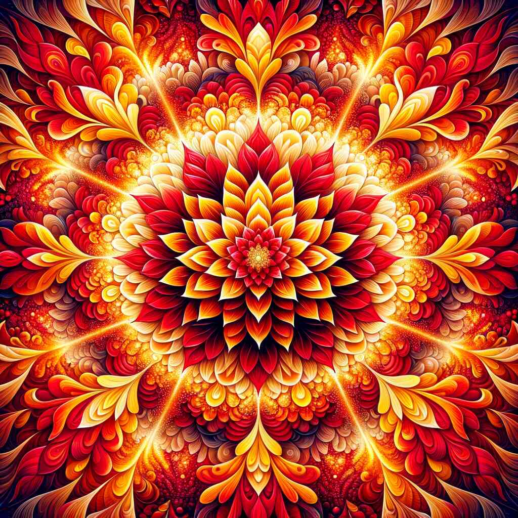 Paint by Numbers - Mandala Red Flower