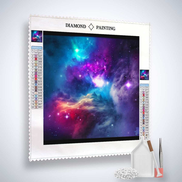 Diamond Painting - Galactic Wonder paint by numbers kit with tools and acrylic diamonds