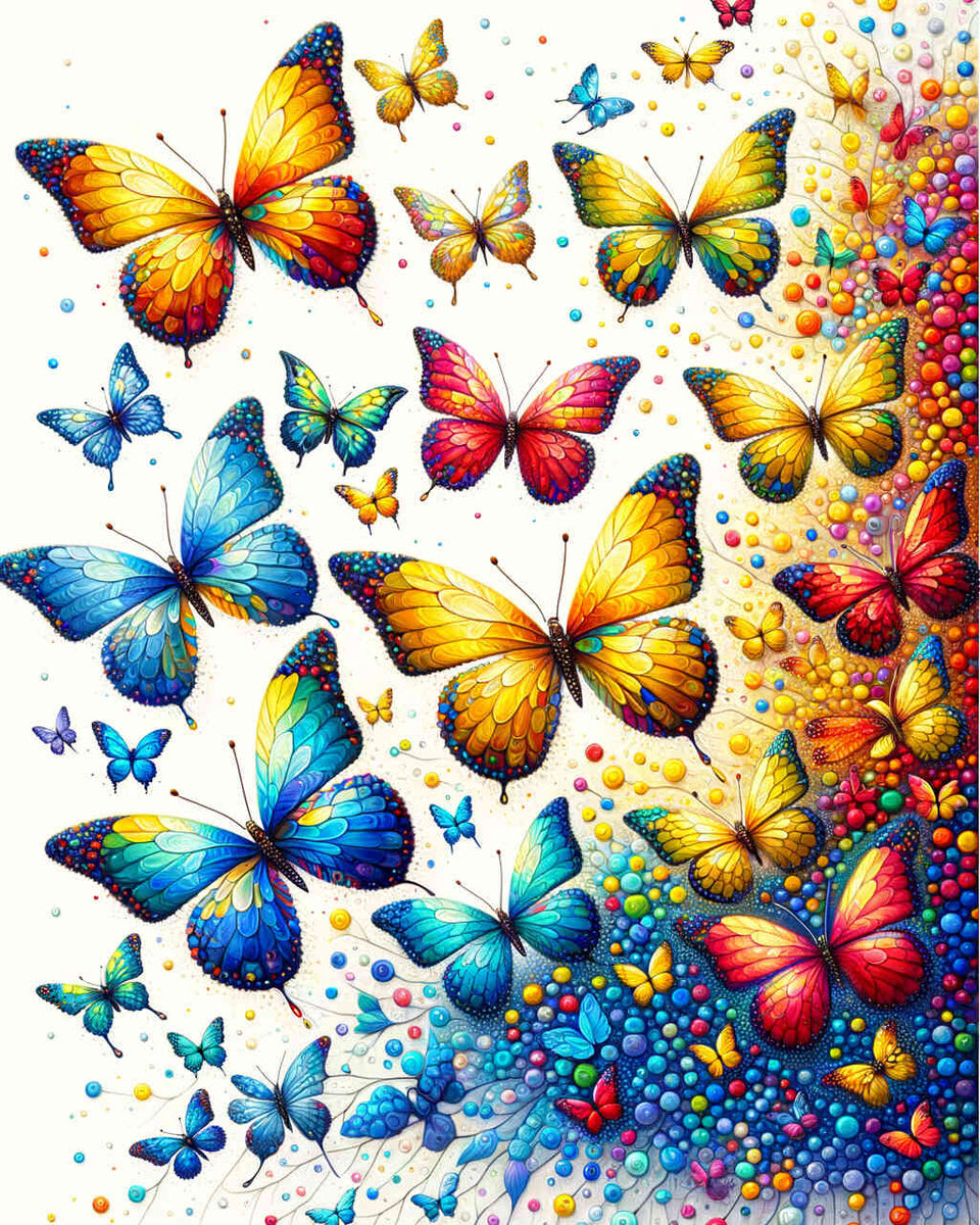 Paint by Numbers - Bute butterflies