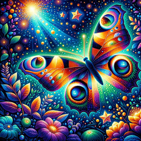 Paint by Numbers - Peacock Butterfly