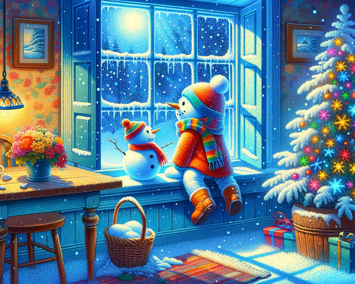 Snowman - Paint by Numbers