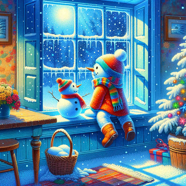 Snowman - Paint by Numbers
