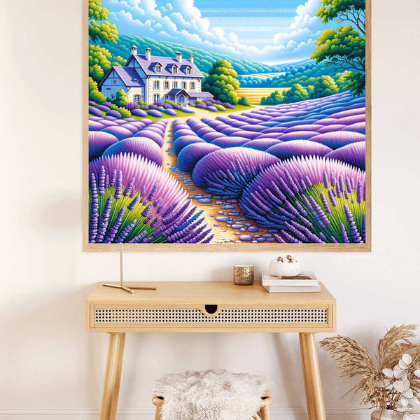 Paint by Numbers - Lavender Field with Farm
