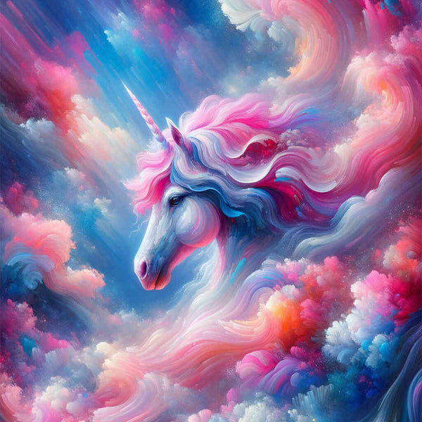 Pink unicorn - Paint by Numbers