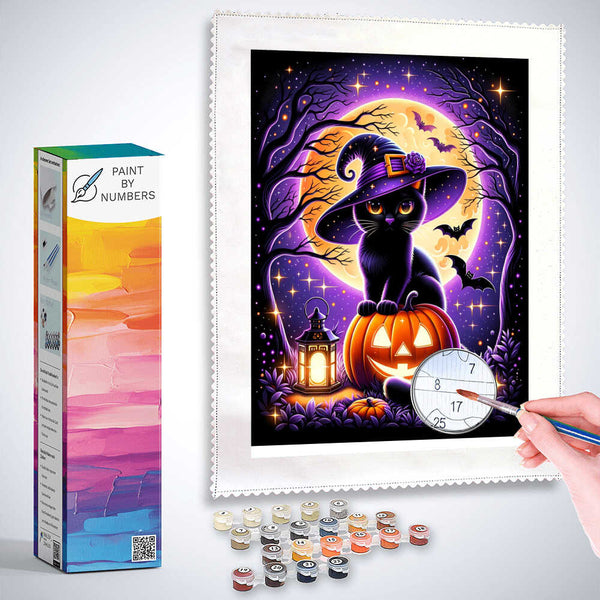 Paint by Numbers - Cat in Curbis Halloween