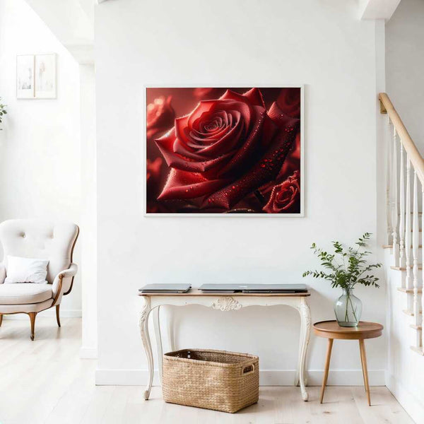 Paint by Numbers - Red Rose Close Up