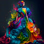 AB Diamond Painting - Farbverlauf Kleid - gedruckt in Ultra-HD - AB Diamond, Menschen, Neu eingetroffen, Quadratisch