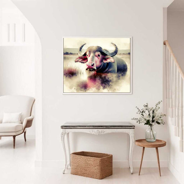 Paint by Numbers - Watercolor water buffalo