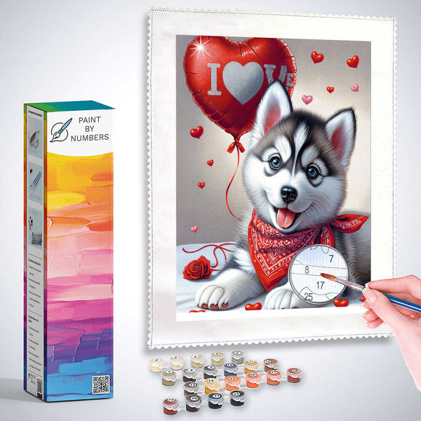 Paint by Numbers - Husky love