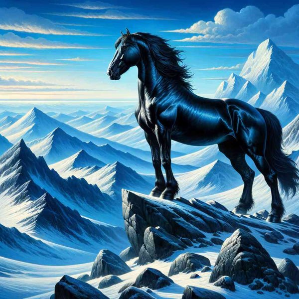 Paint by Numbers - Horse on Rock