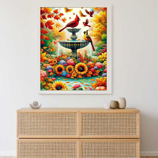 Paint by Numbers - Bird Fountain